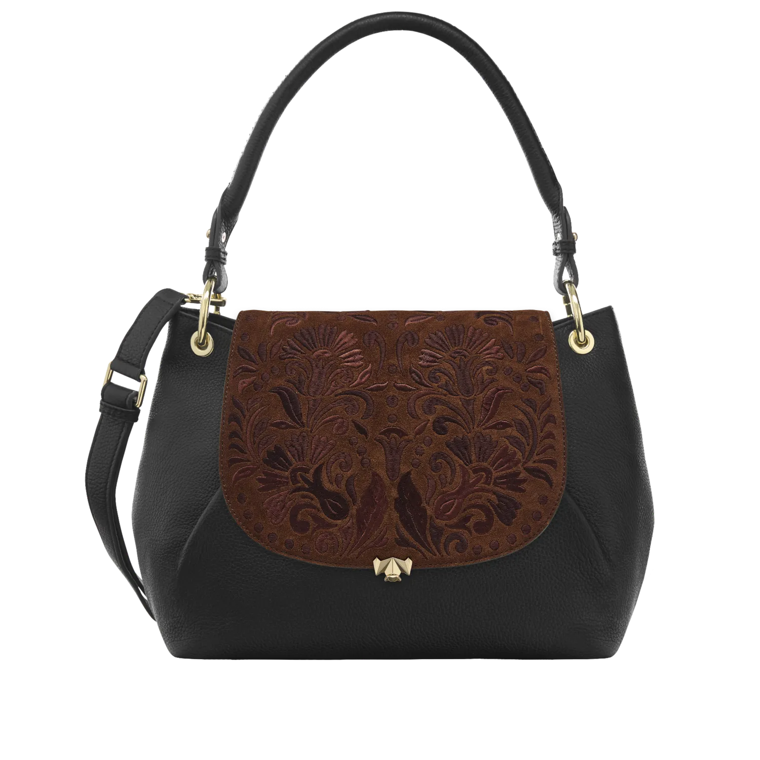 Wechselklappe - Chocolate Petal - braun