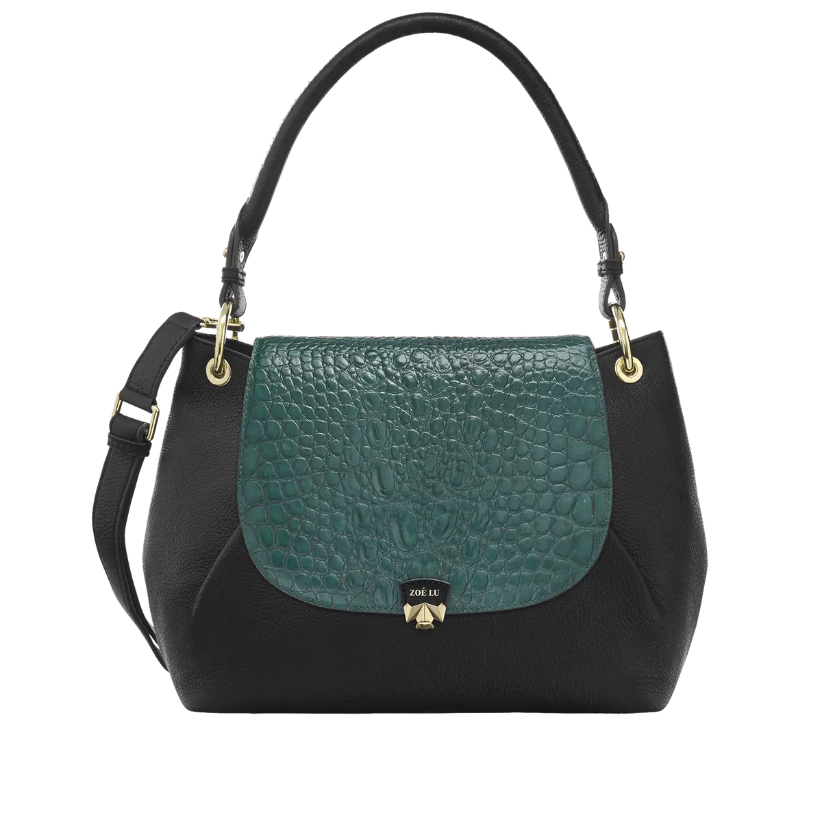 Wechselklappe - Petrol Croc - petrol