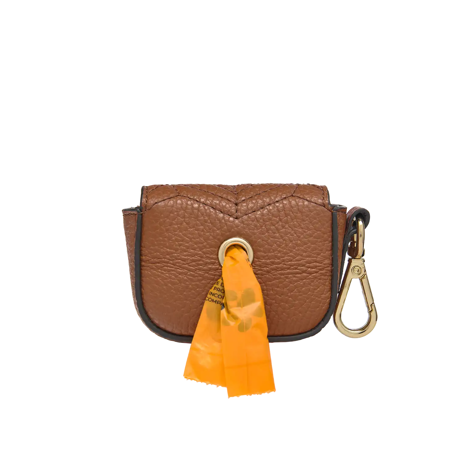 Dog Waste Bag - Walk the Dog - cognac