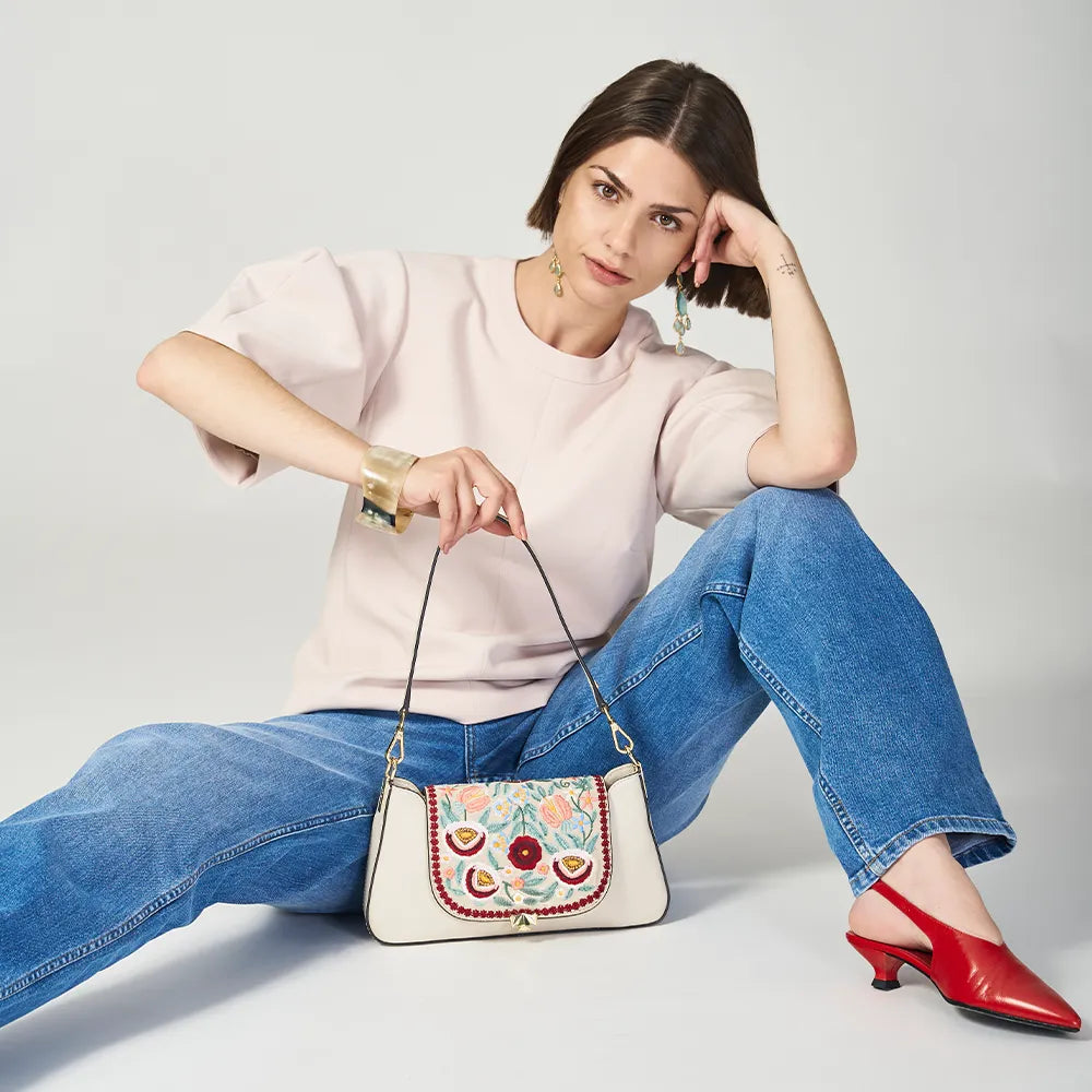 Wechselklappe - Mini Innocent Bloom - creme