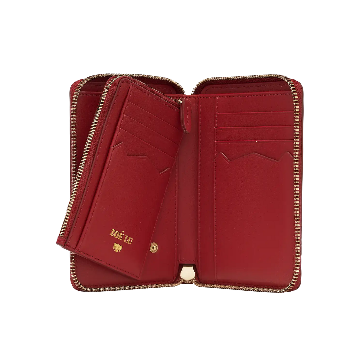 Geldbörse - One For The Money - rot Croco