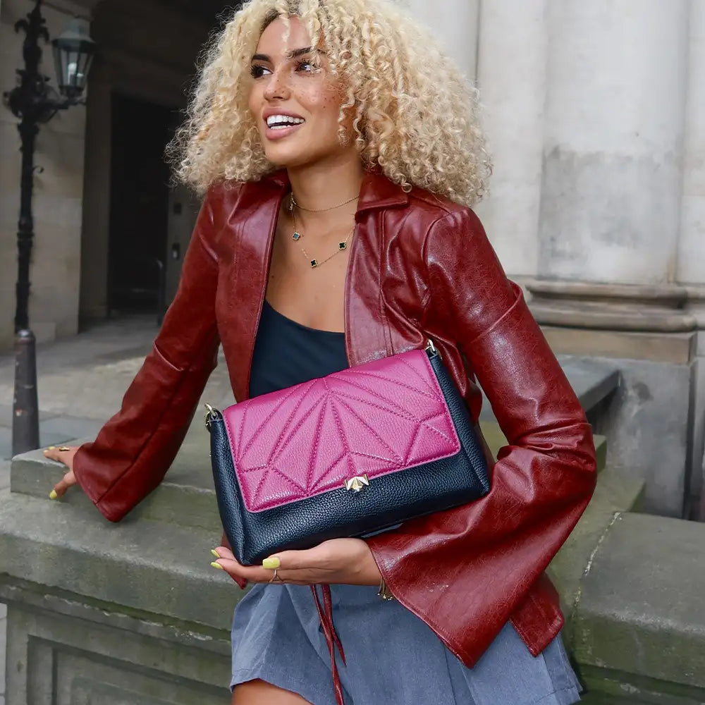 Wechselklappe - Iconic Dahlia - weinrot