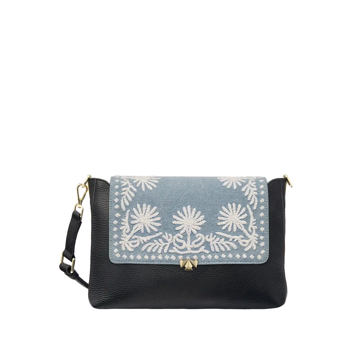 Wechselklappe - Denim & Daisies - hellblau