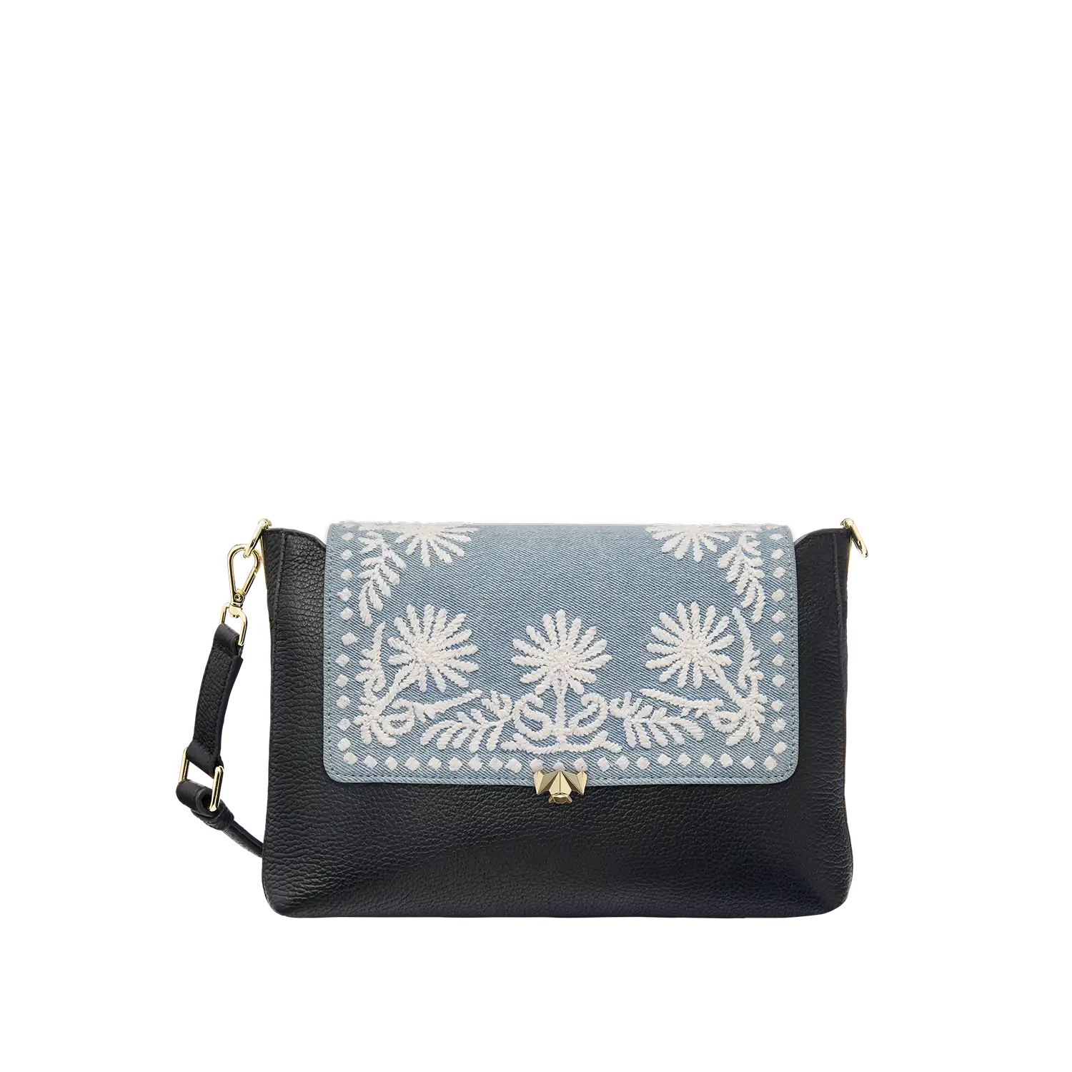 Wechselklappe - Denim & Daisies - hellblau