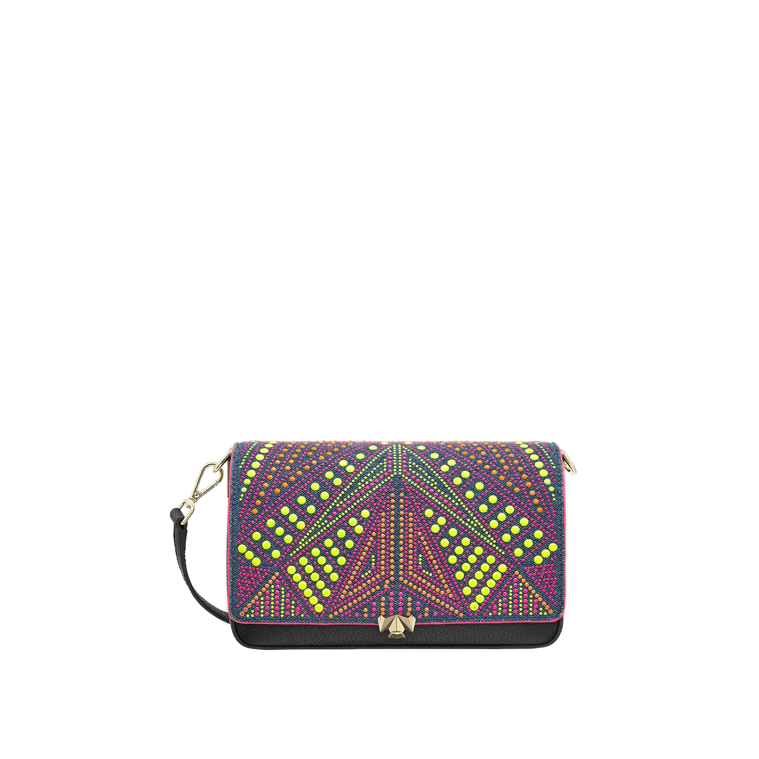 Wechselklappe - Neon Pop - denim-bunt