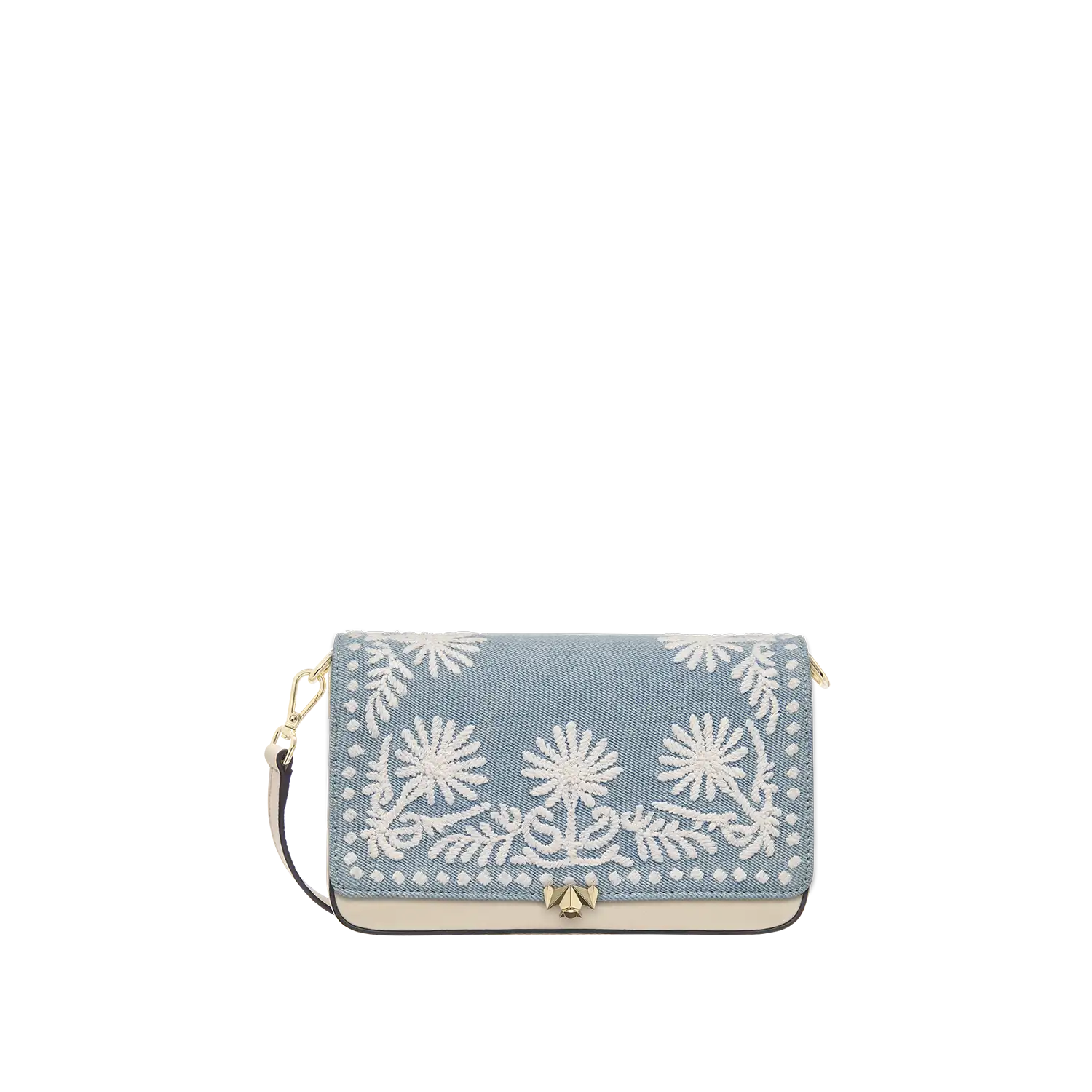 Wechselklappe - Denim & Daisies - hellblau