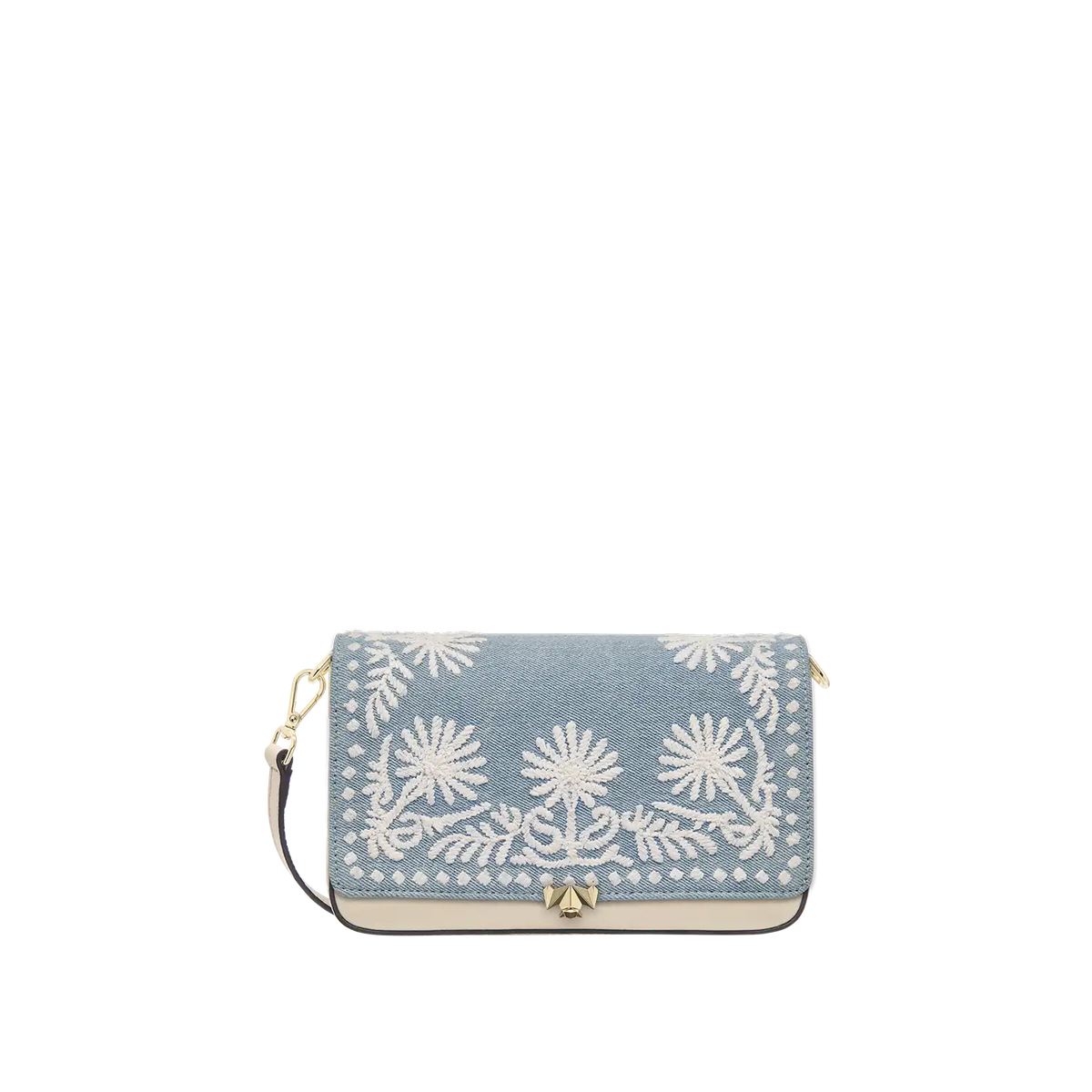 Wechselklappe - Denim & Daisies - hellblau