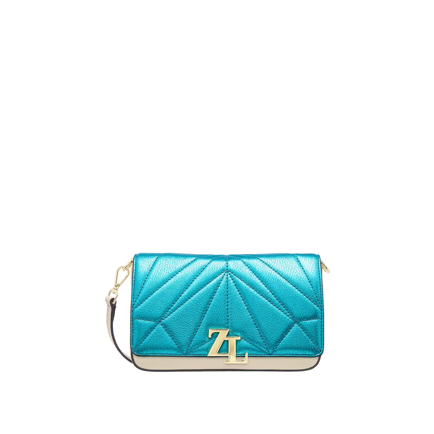 Wechselklappe - Iconic Curacao - türkis-metallic