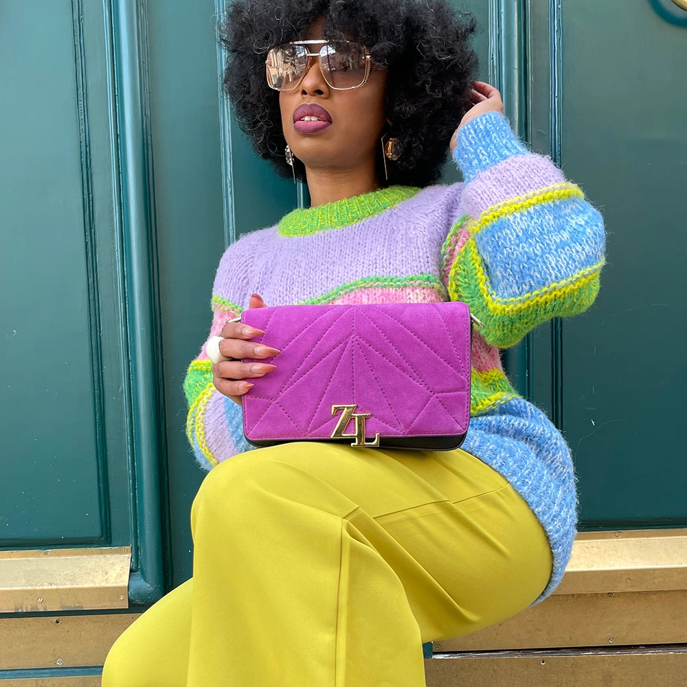 Taschenset - Little Miss schwarz - Iconic Fuchsia