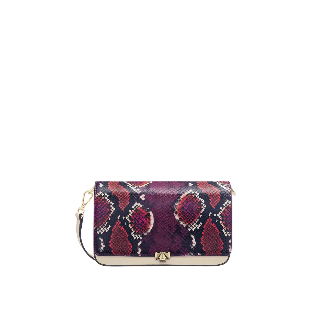 Wechselklappe - Peacock Passion - lila-bunt