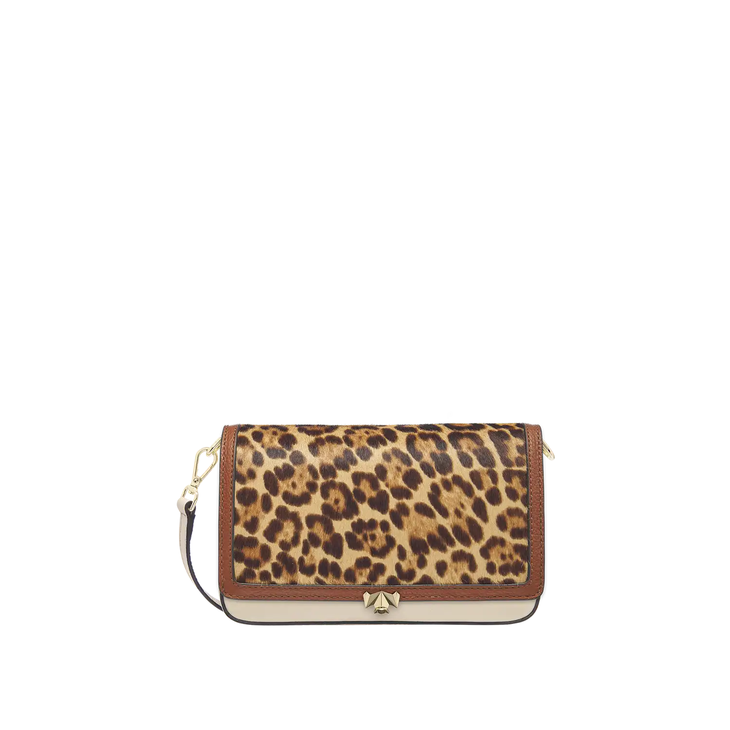 Wechselklappe - Soft Leopard - cognac