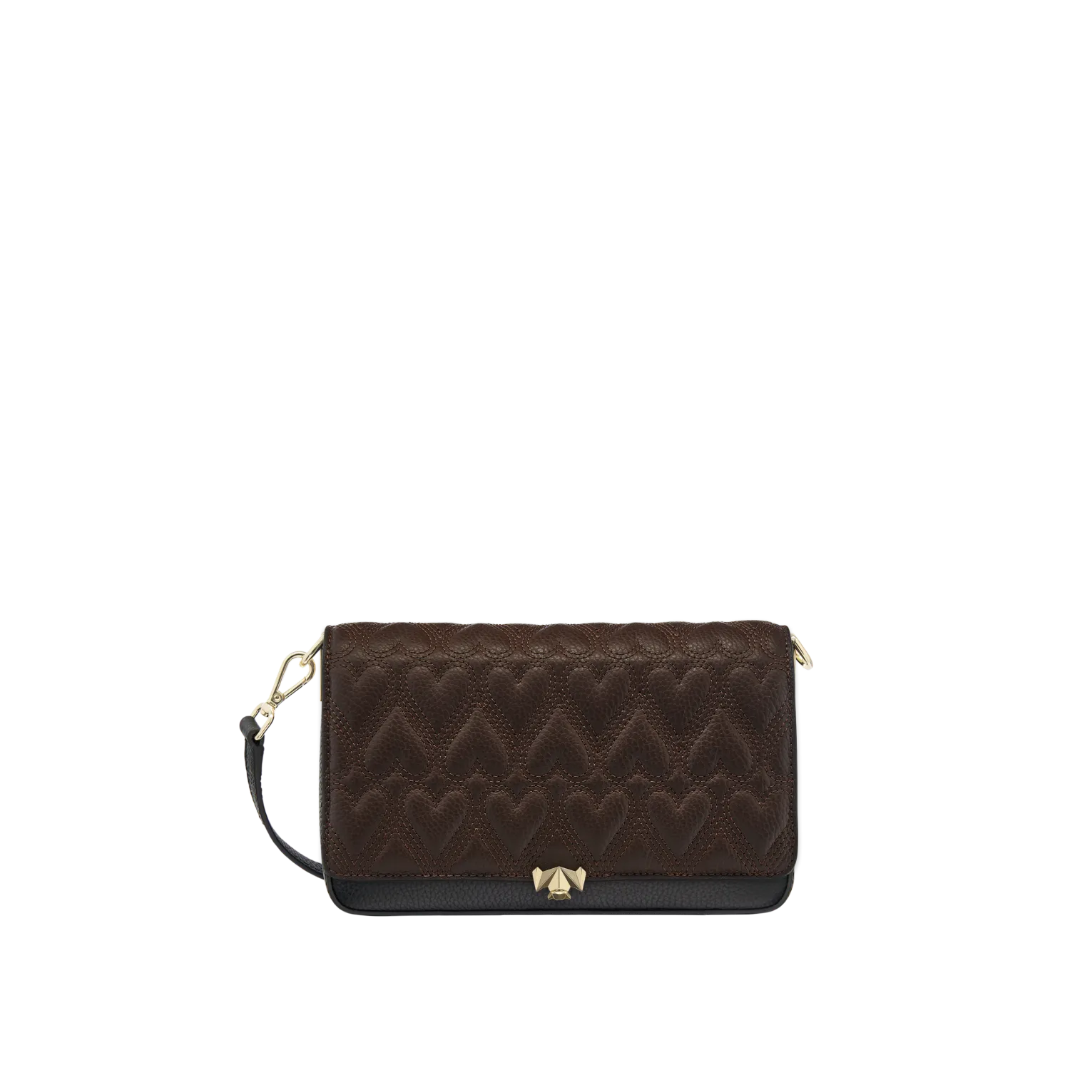 Wechselklappe - Chocolate Heart - braun