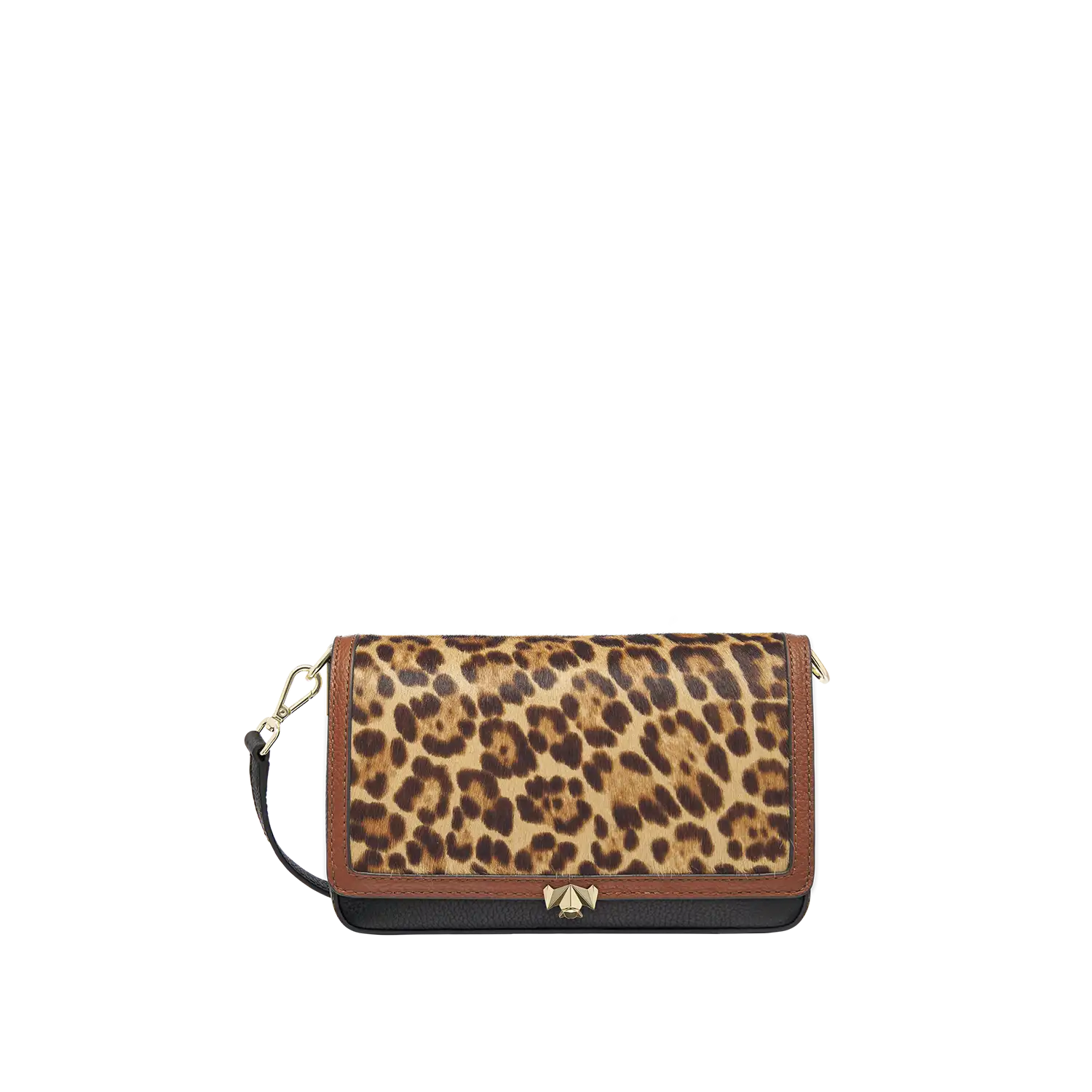 Wechselklappe - Soft Leopard - cognac