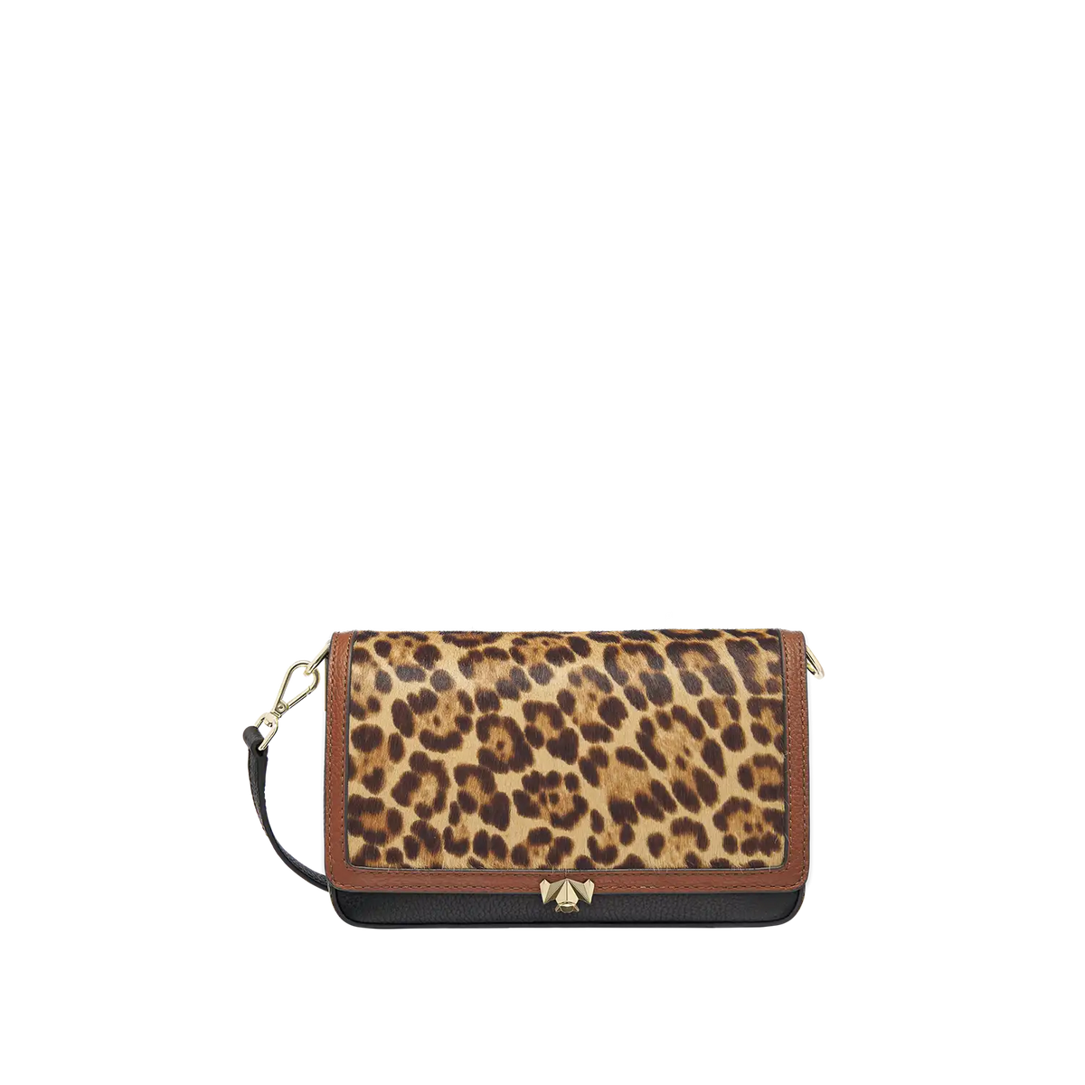 Wechselklappe - Soft Leopard - cognac