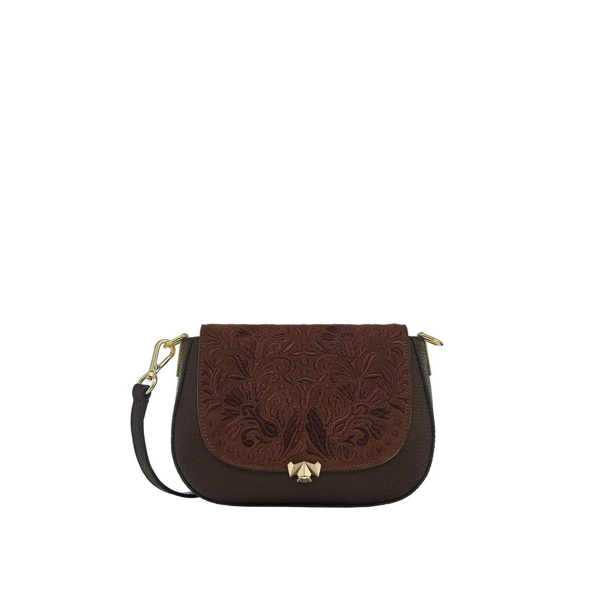 Wechselklappe - Mini Chocolate Petal - braun