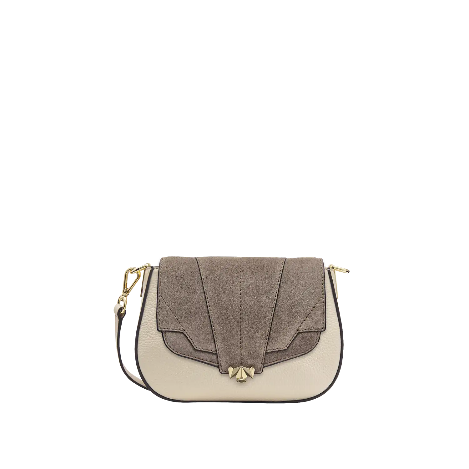 Wechselklappe - Mini Milky Solitair - taupe