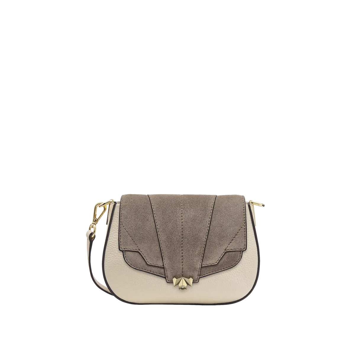 Wechselklappe - Mini Milky Solitair - taupe