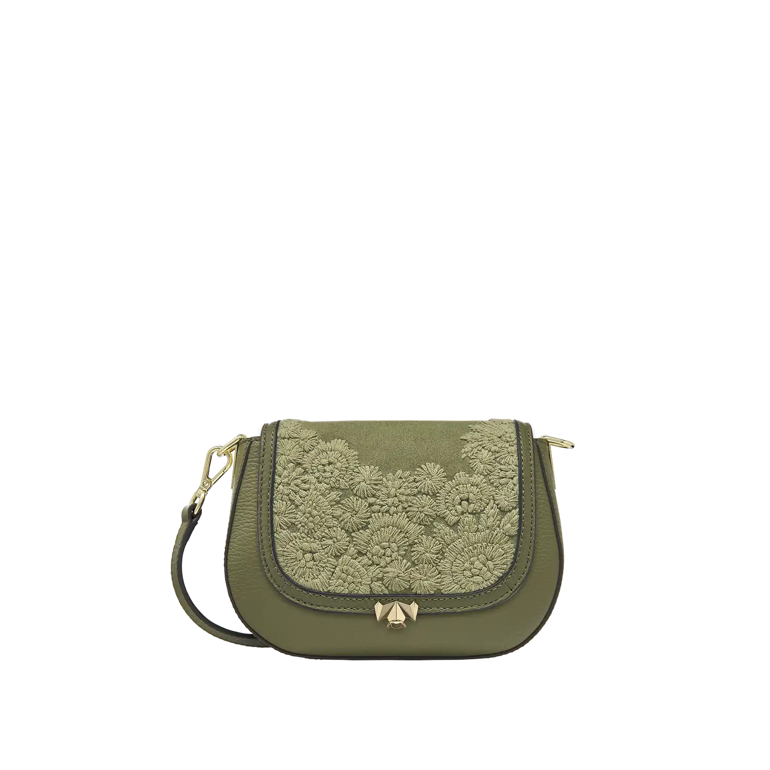 Wechselklappe -  Mini Cozy Bloom - olive