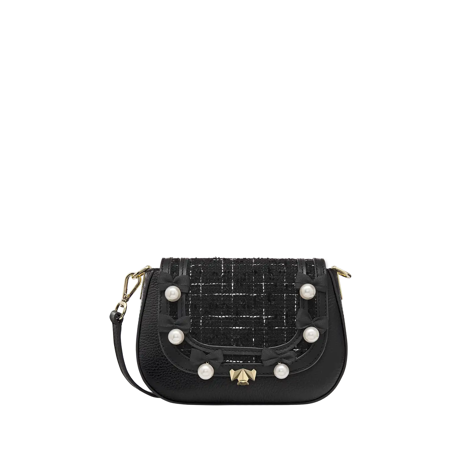 Wechselklappe - Mini Black Pearl - schwarz-weiß