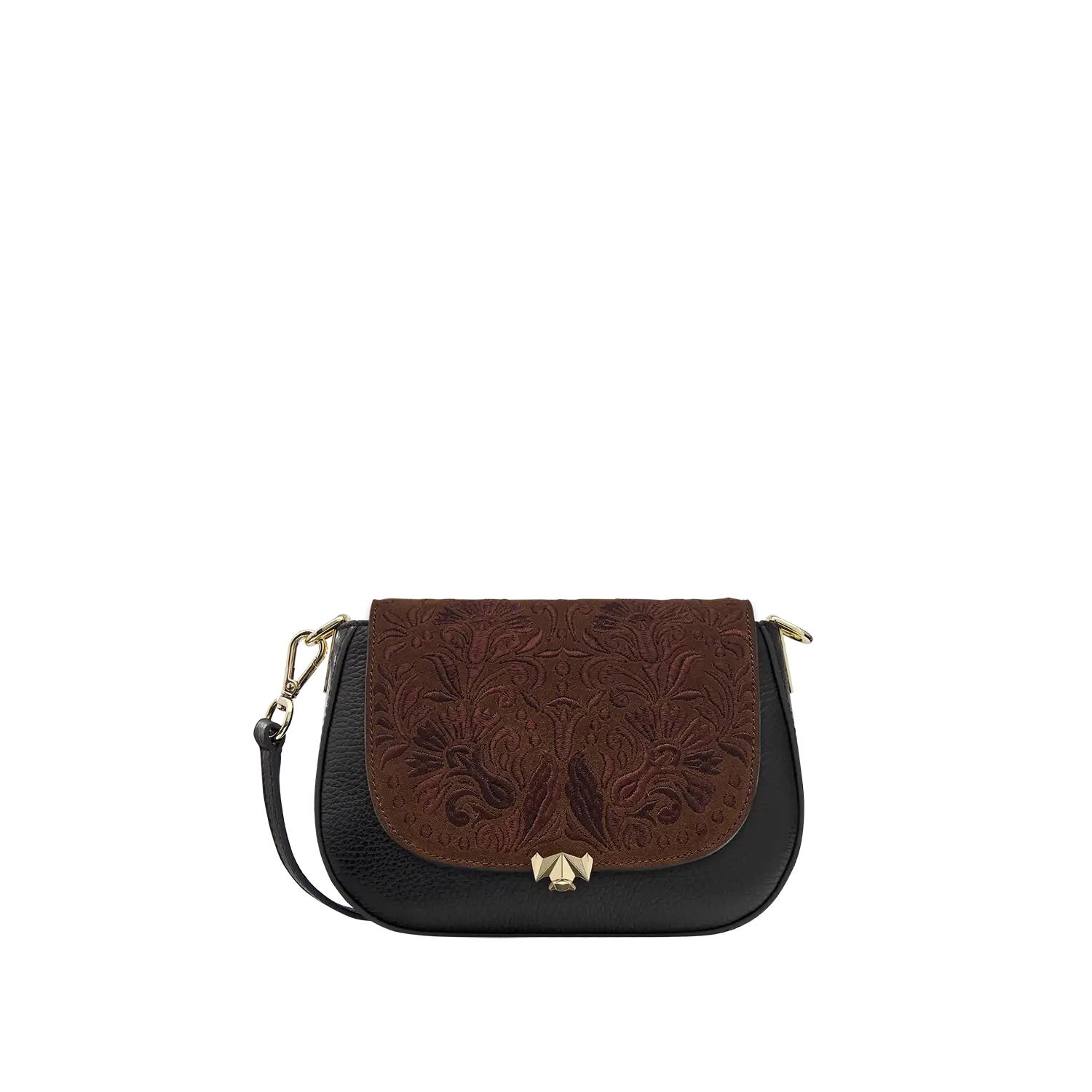 Wechselklappe - Mini Chocolate Petal - braun