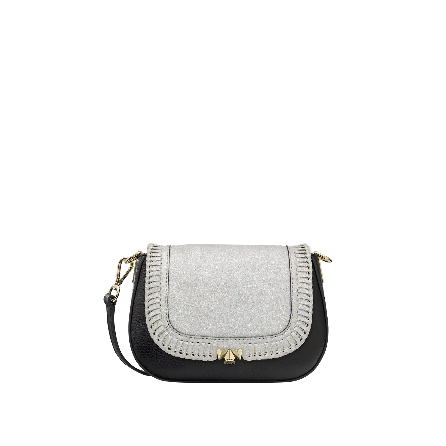 Wechselklappe - Mini Frozen Glam - silber