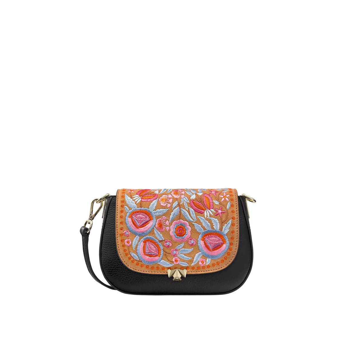 Wechselklappe - Mini Gypsy Petal - cognac-bunt