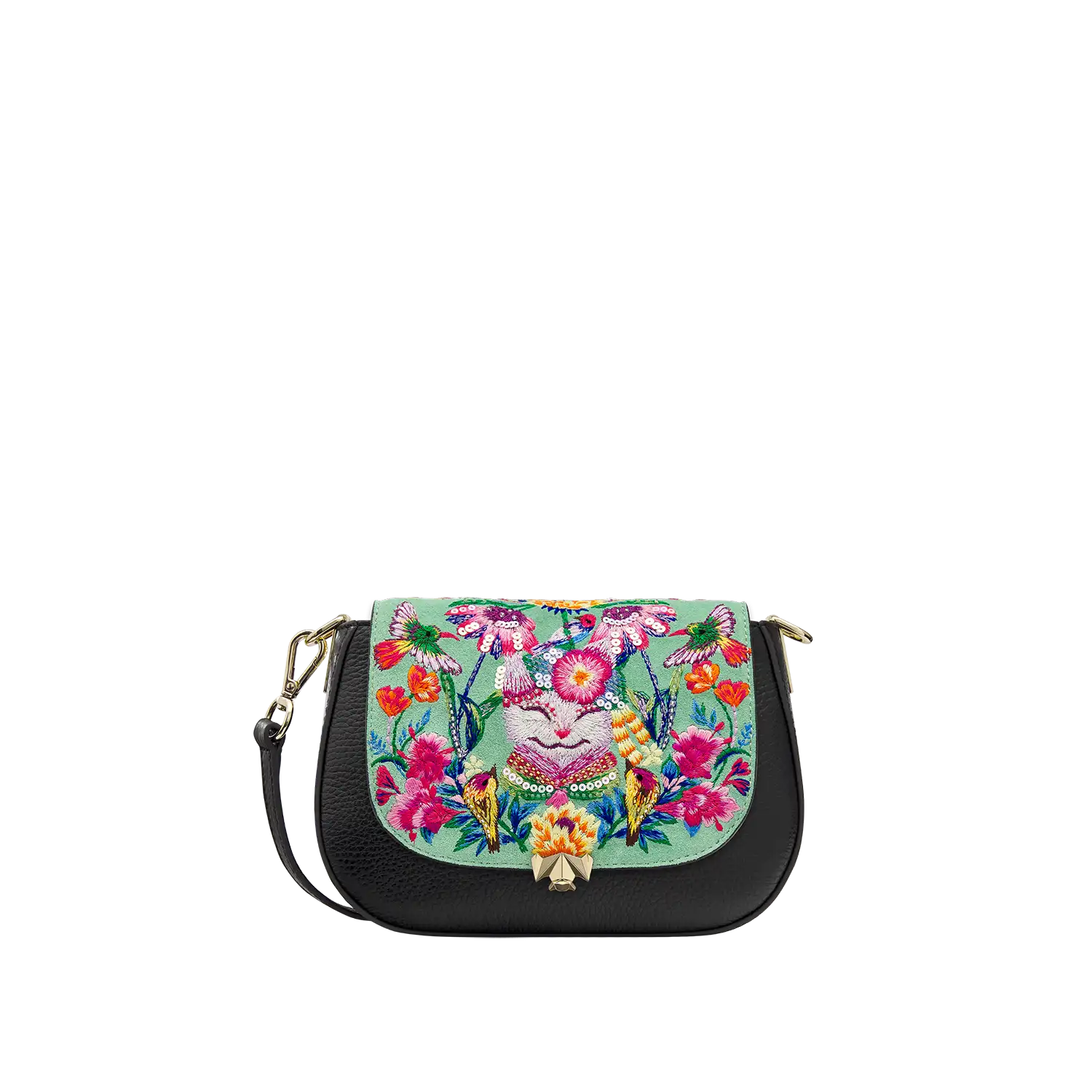 Wechselklappe - Mini Happy Cat - hellgrün