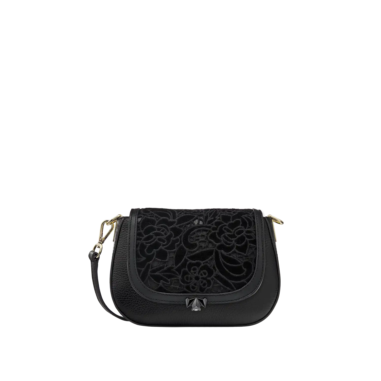 BC Wechselklappe - Mini Midnight Bloom - schwarz