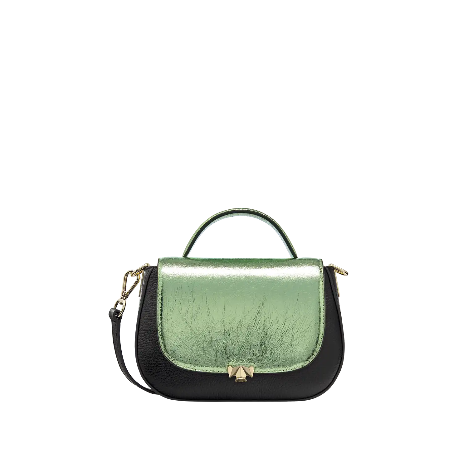 Wechselklappe - Mini Opal Breeze - grün-metallic