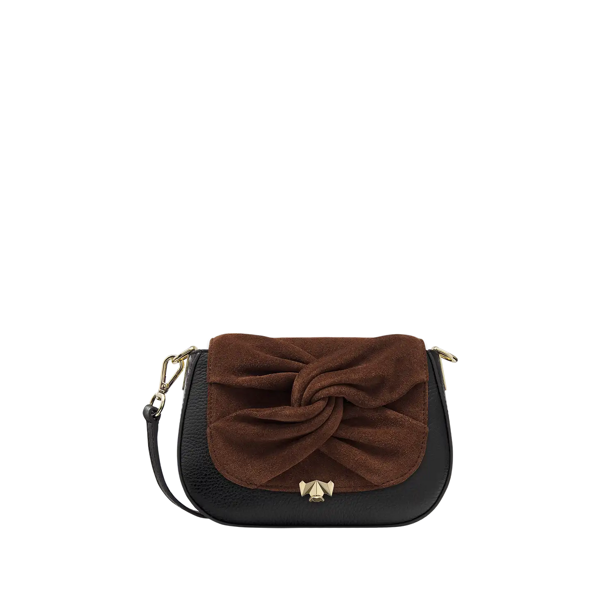 Wechselklappe -  Mini Twisted Knot - braun