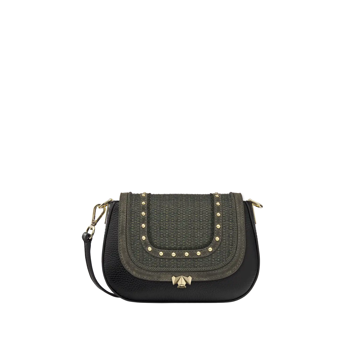 Wechselklappe - Mini Woodland Chic - grün-glitzer