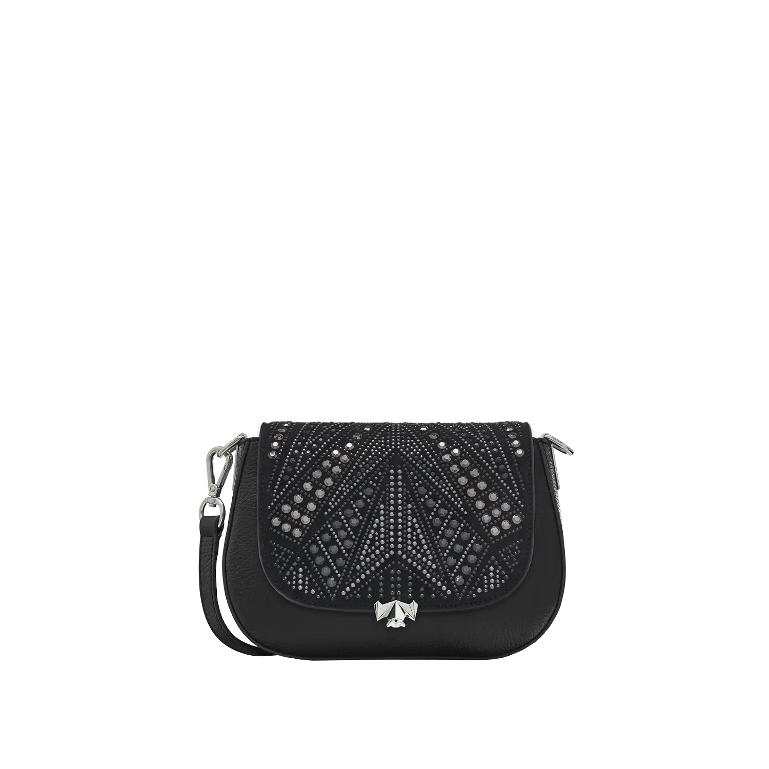 SC Wechselklappe - Mini Silver Sparkle - schwarz