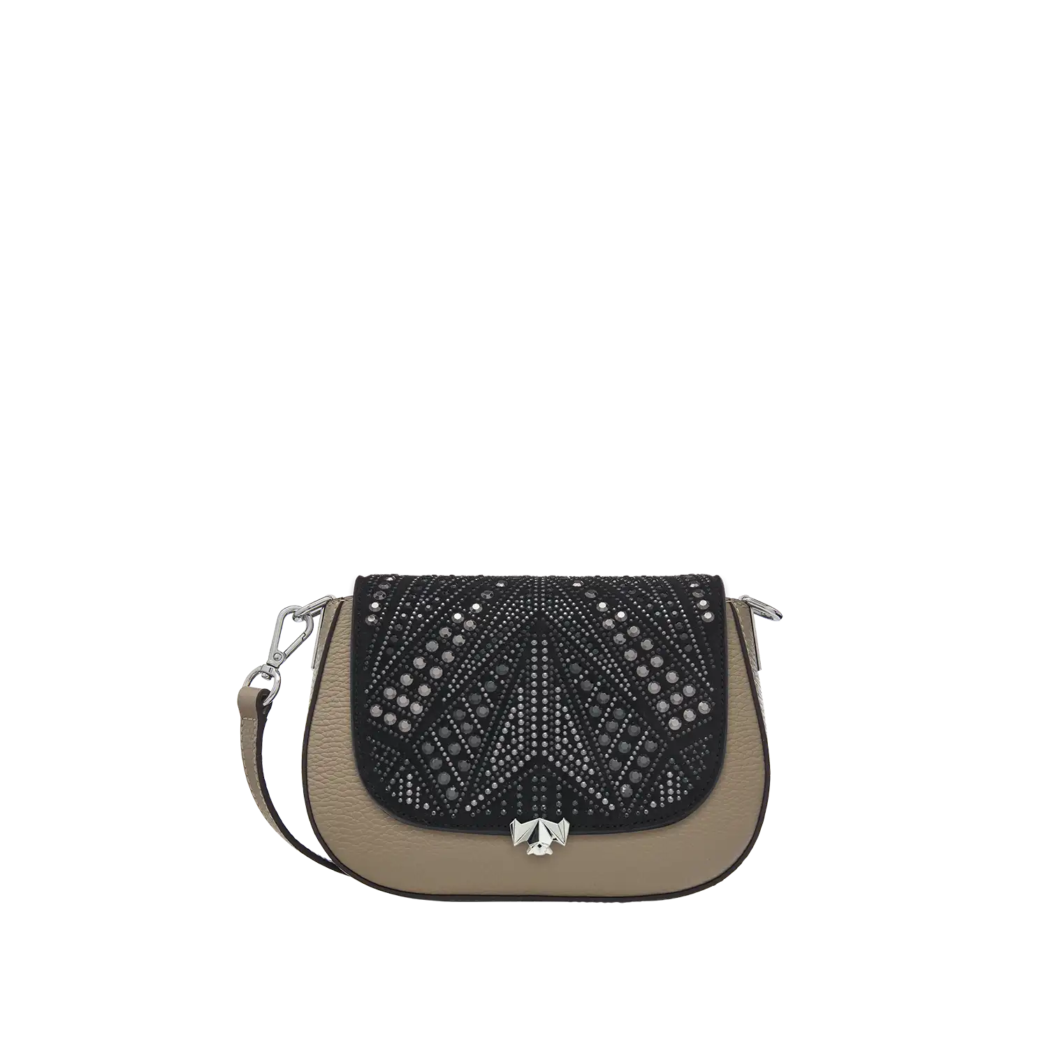 SC Wechselklappe - Mini Silver Sparkle - schwarz