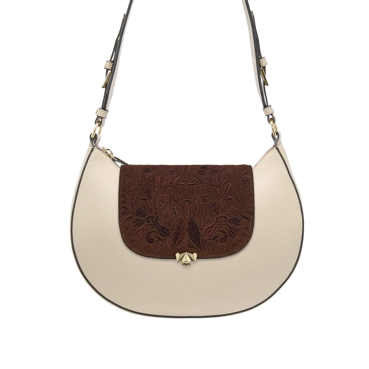 Wechselklappe - Mini Chocolate Petal - braun