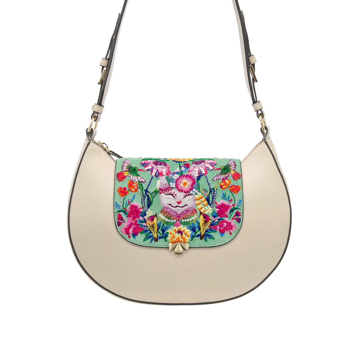 Wechselklappe - Mini Happy Cat - hellgrün