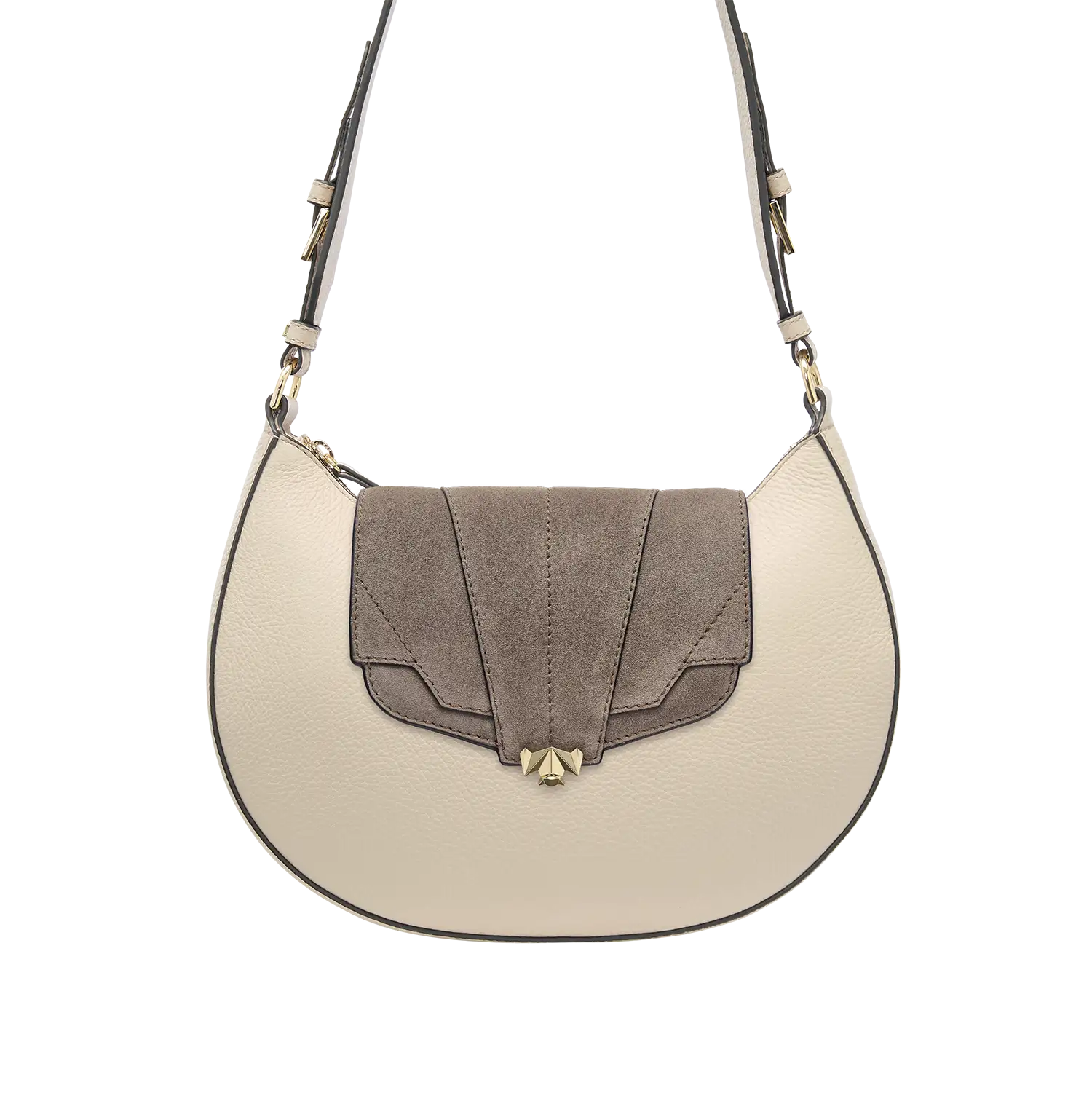 Wechselklappe - Mini Milky Solitair - taupe