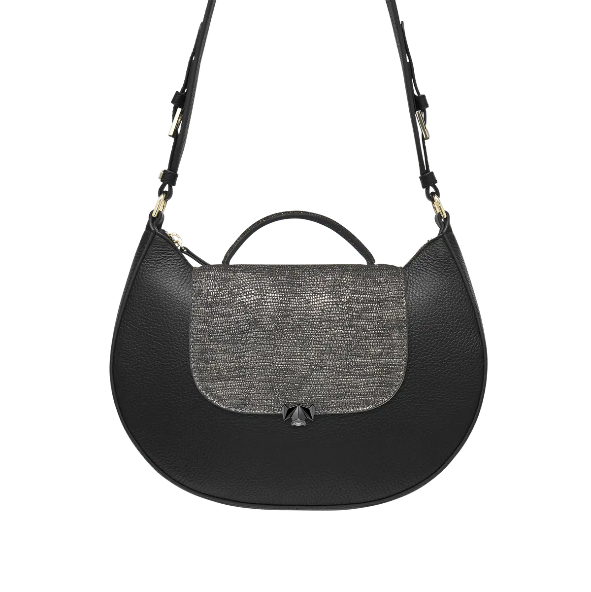 BC Wechselklappe - Mini Black Glam - anthrazit-metallic