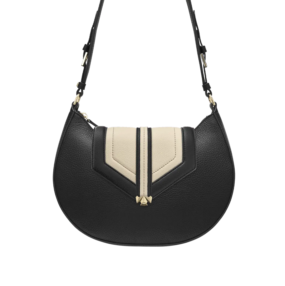 Wechselklappe - Mini Contrast Couture - schwarz-weiß