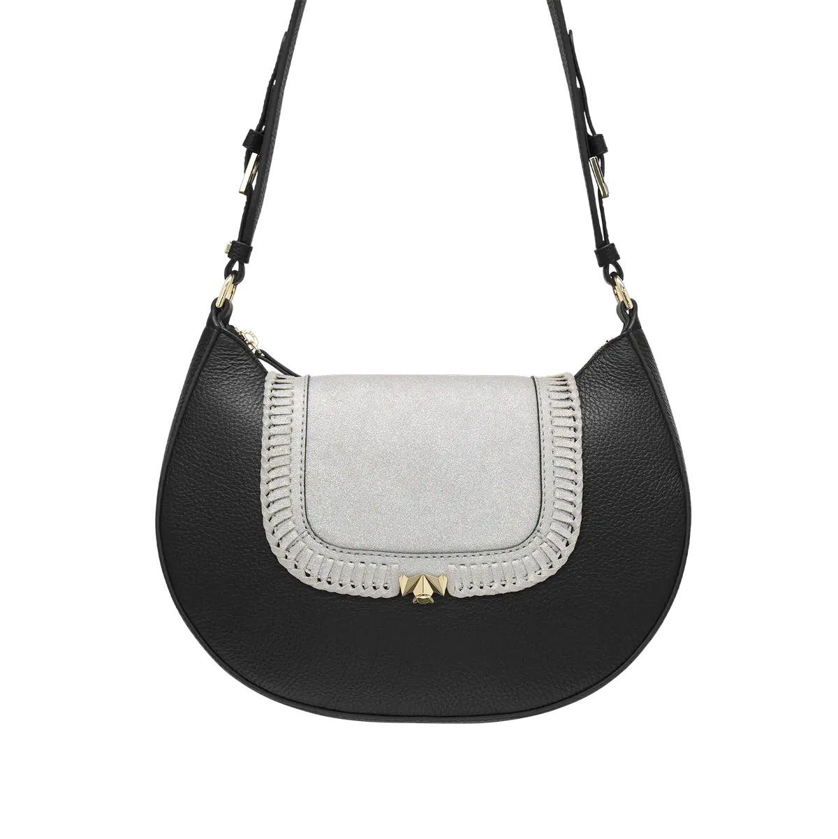 Wechselklappe - Mini Frozen Glam - silber