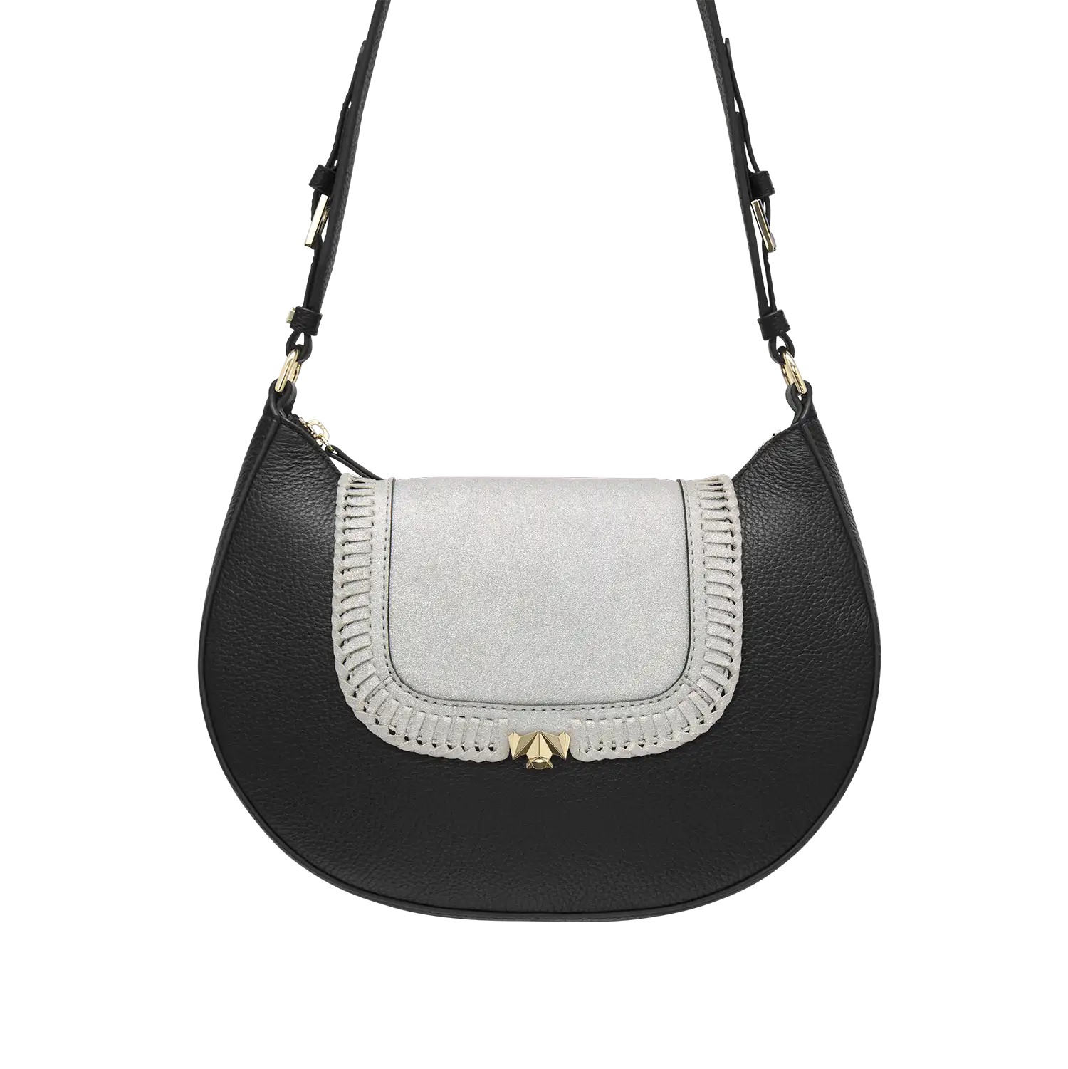 Wechselklappe - Mini Frozen Glam - silber