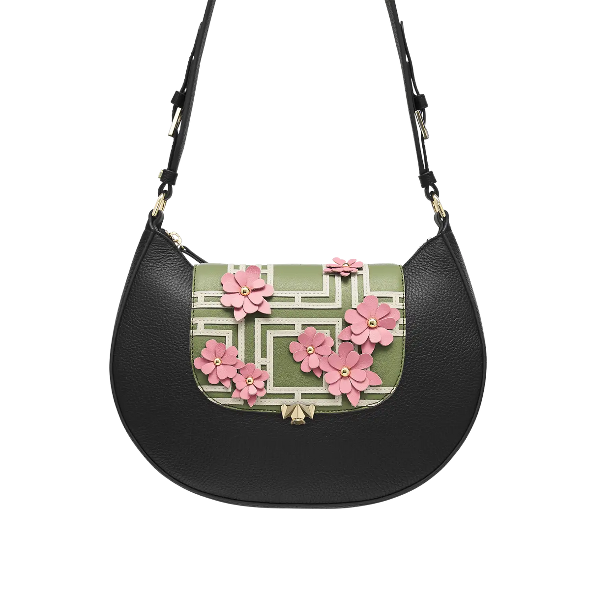 Wechselklappe - Mini Sakura Whisper - olive-rosa