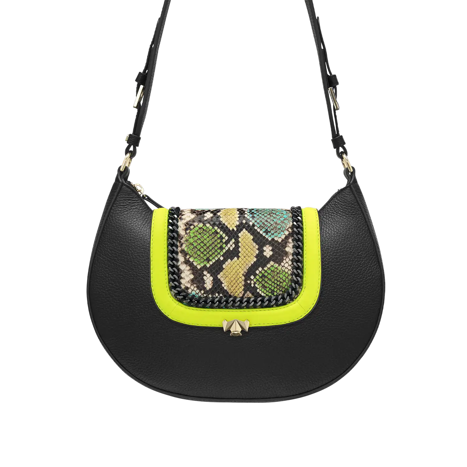 Wechselklappe - Mini Venom Neon - gelb-bunt