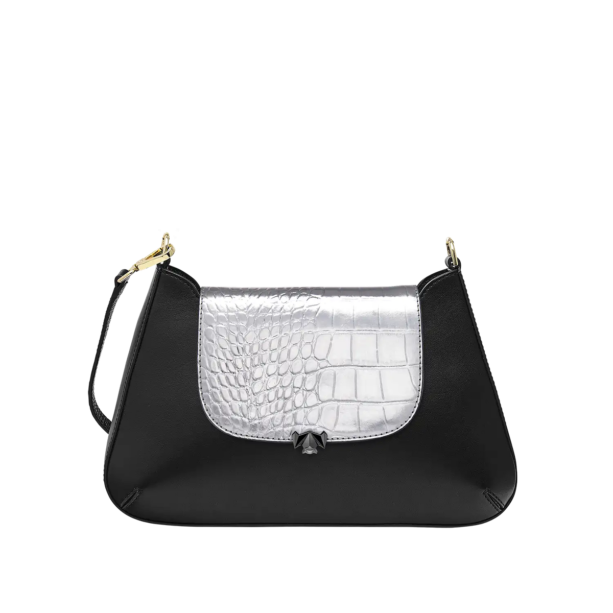 BC Wechselklappe - Mini Dazzle Croco - schwarz