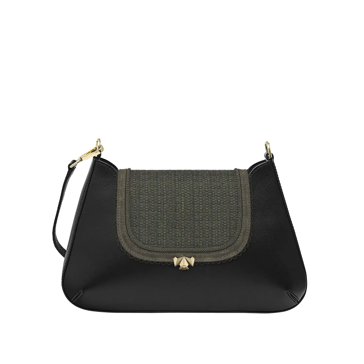 Wechselklappe - Mini Forest Glimmer - grün-glitzer