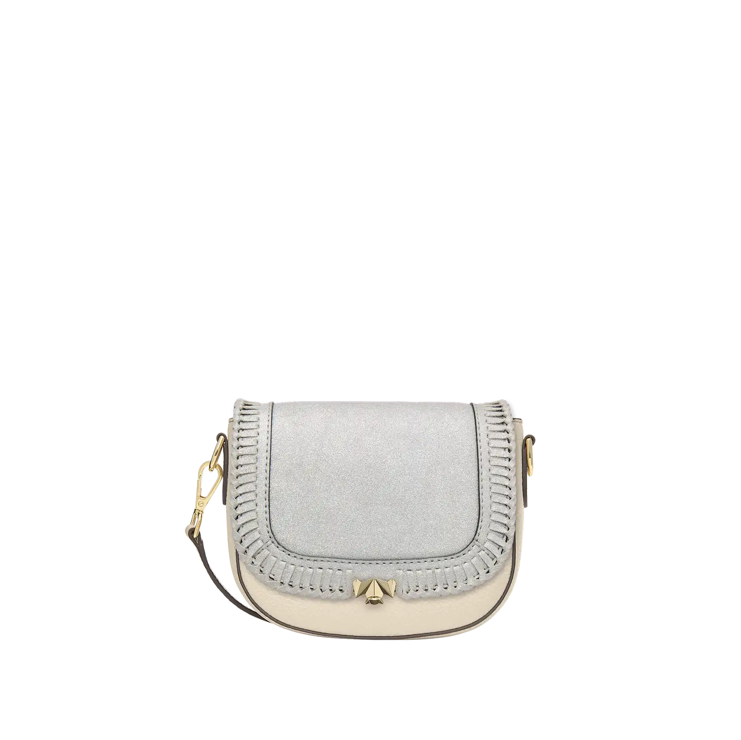 Wechselklappe - Mini Frozen Glam - silber