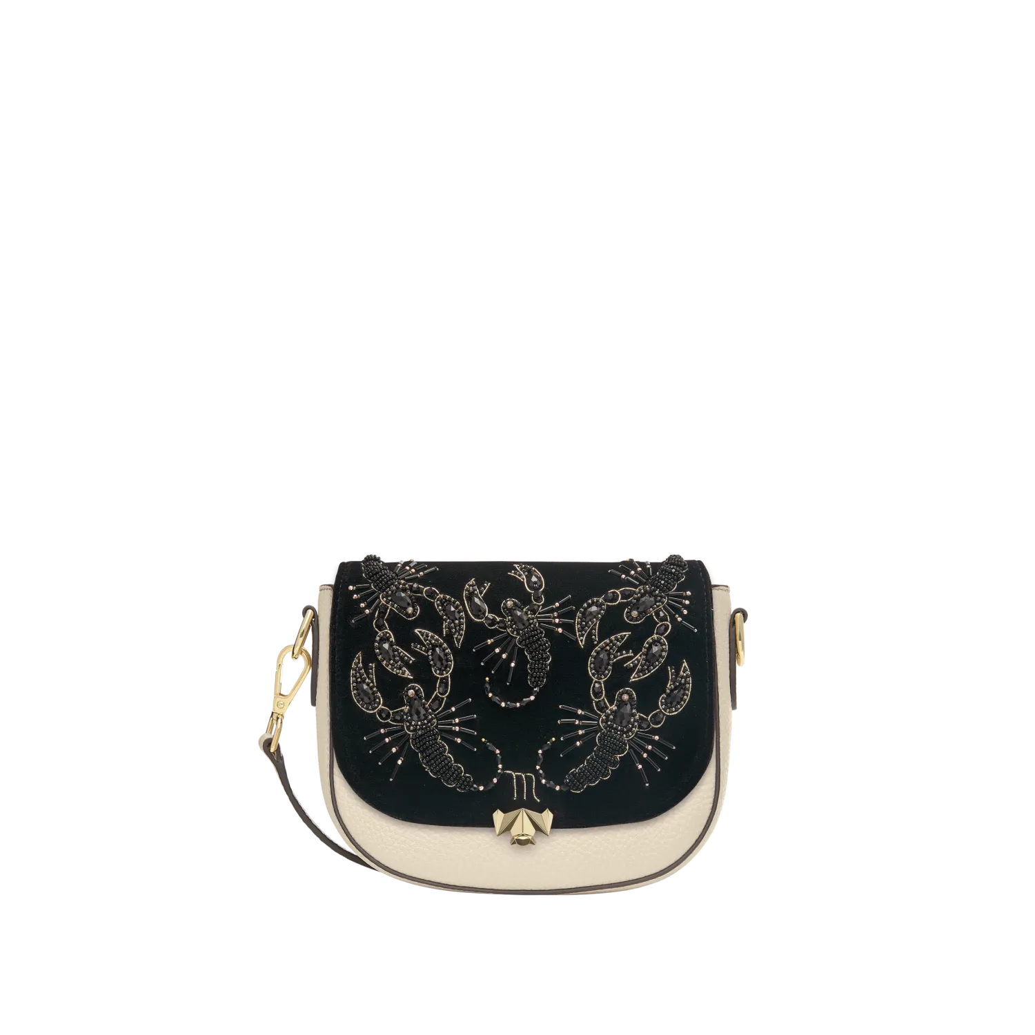 changeable flap - Mini Gilded Scorpion - black