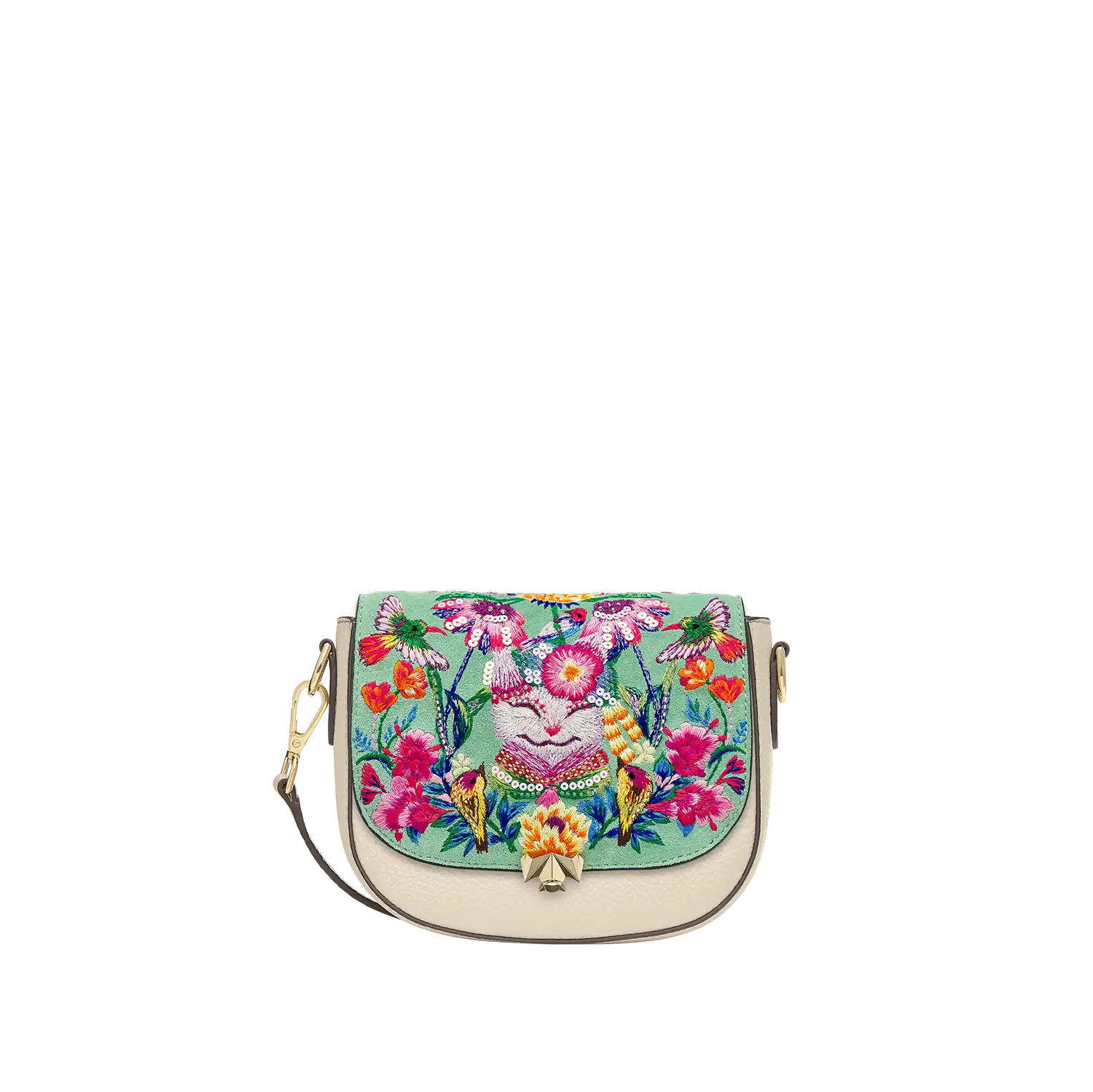 Wechselklappe - Mini Happy Cat - hellgrün