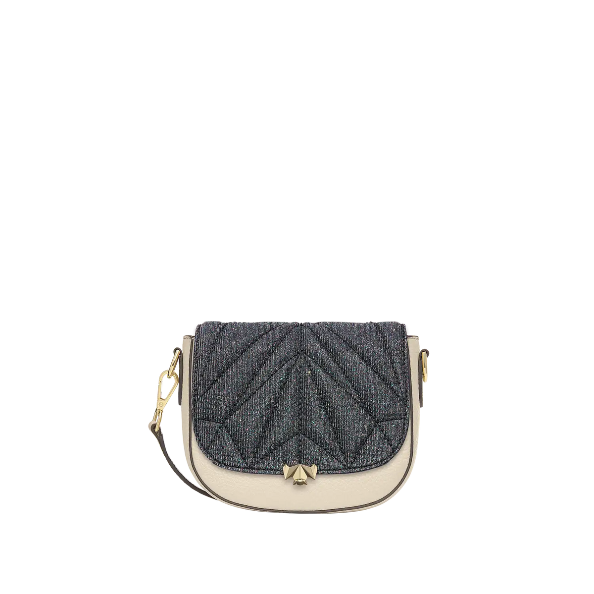 Wechselklappe - Mini Kinda Sparkling Leopard - schwarz-glitzer