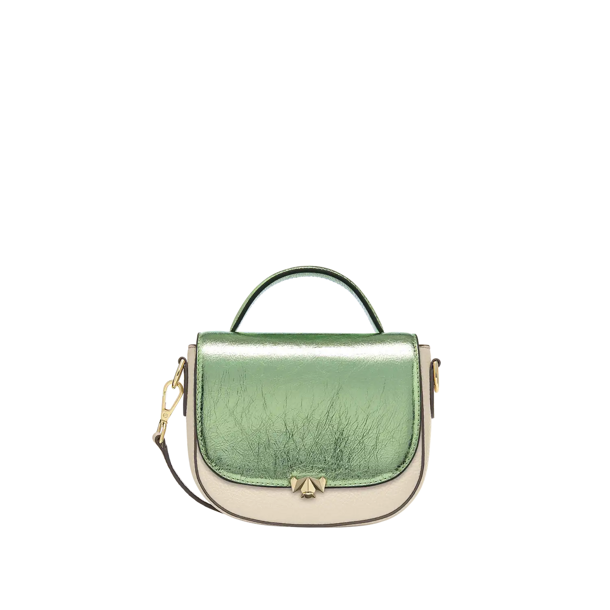 Wechselklappe - Mini Opal Breeze - grün-metallic