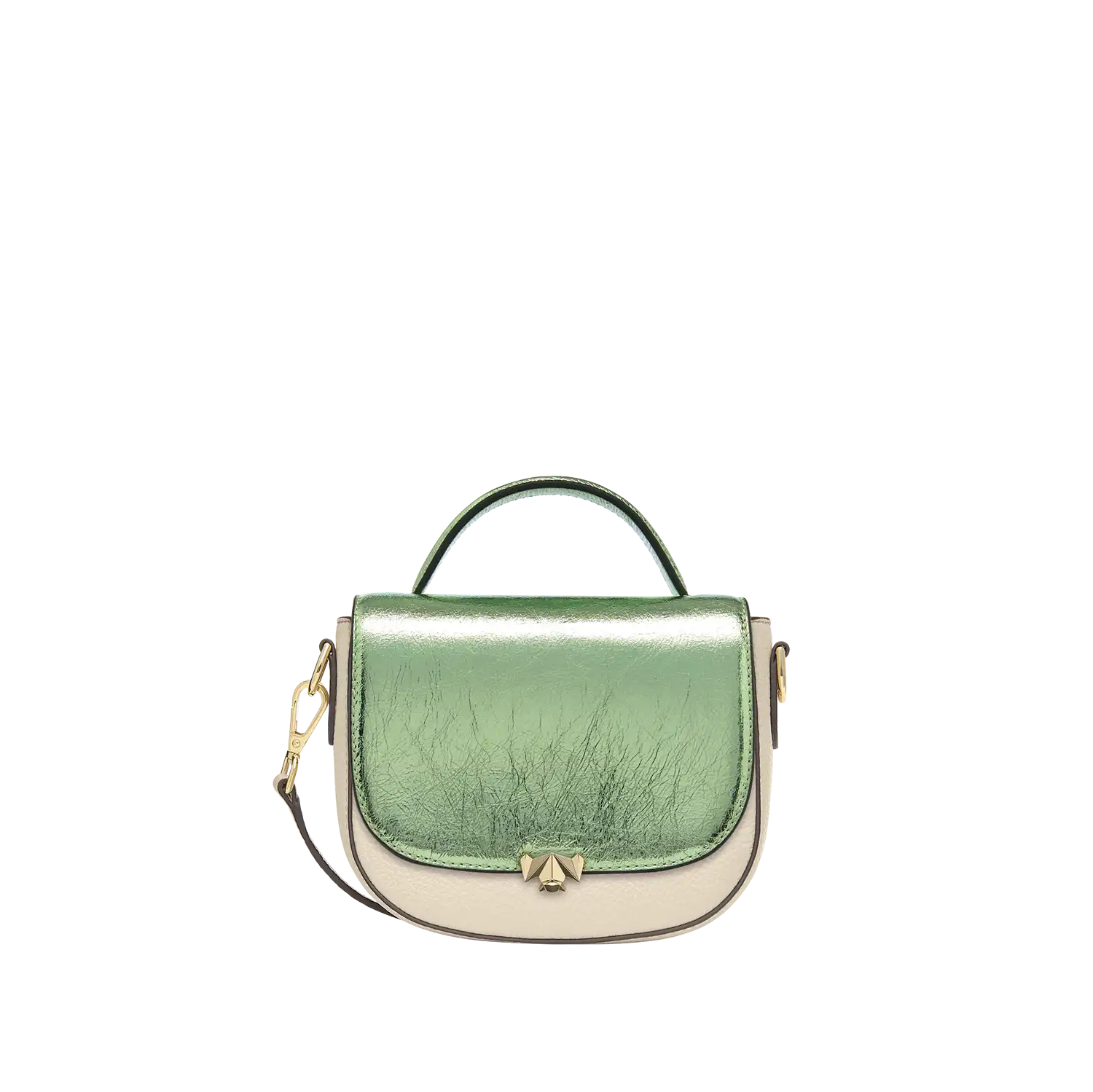 Wechselklappe - Mini Opal Breeze - grün-metallic